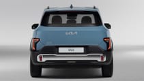 Kia EV2 pictured from the back