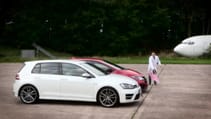 Top Gear drag races: Honda Civic Type R vs VW Golf R