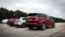 Top Gear drag races: RR SVR vs Jeep Cherokee vs Cayenne Turbo