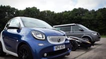 Top Gear drag races: VW California vs Atom 3.5R vs Smart Fortwo