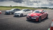 Top Gear drag races: BMW M3 vs Mercedes-AMG C63 vs Alfa Romeo Giulia Quadrifoglio