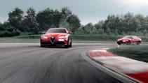 Alfa Romeo Giulia QV - Kimi Raikkonen and Sebastian Vettel