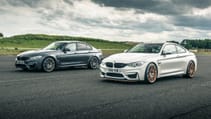 Top Gear drag races: BMW M3 Competition Pack vs BMW M4 GTS