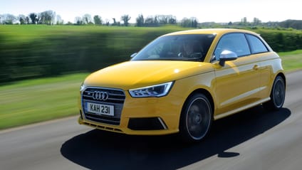 Audi S1 front three quarter yellow