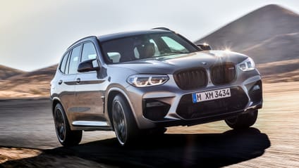 BMW X3 M front three quarter grey