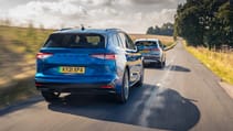 Audi Q4 e-tron vs Skoda Enyaq iV Top Gear 2021