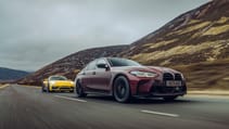 Audi RS3 Sportback + BMW M3 Comp xDrive + Porsche 911 C4 GTS + Lambo Aventador SVJ Roadster