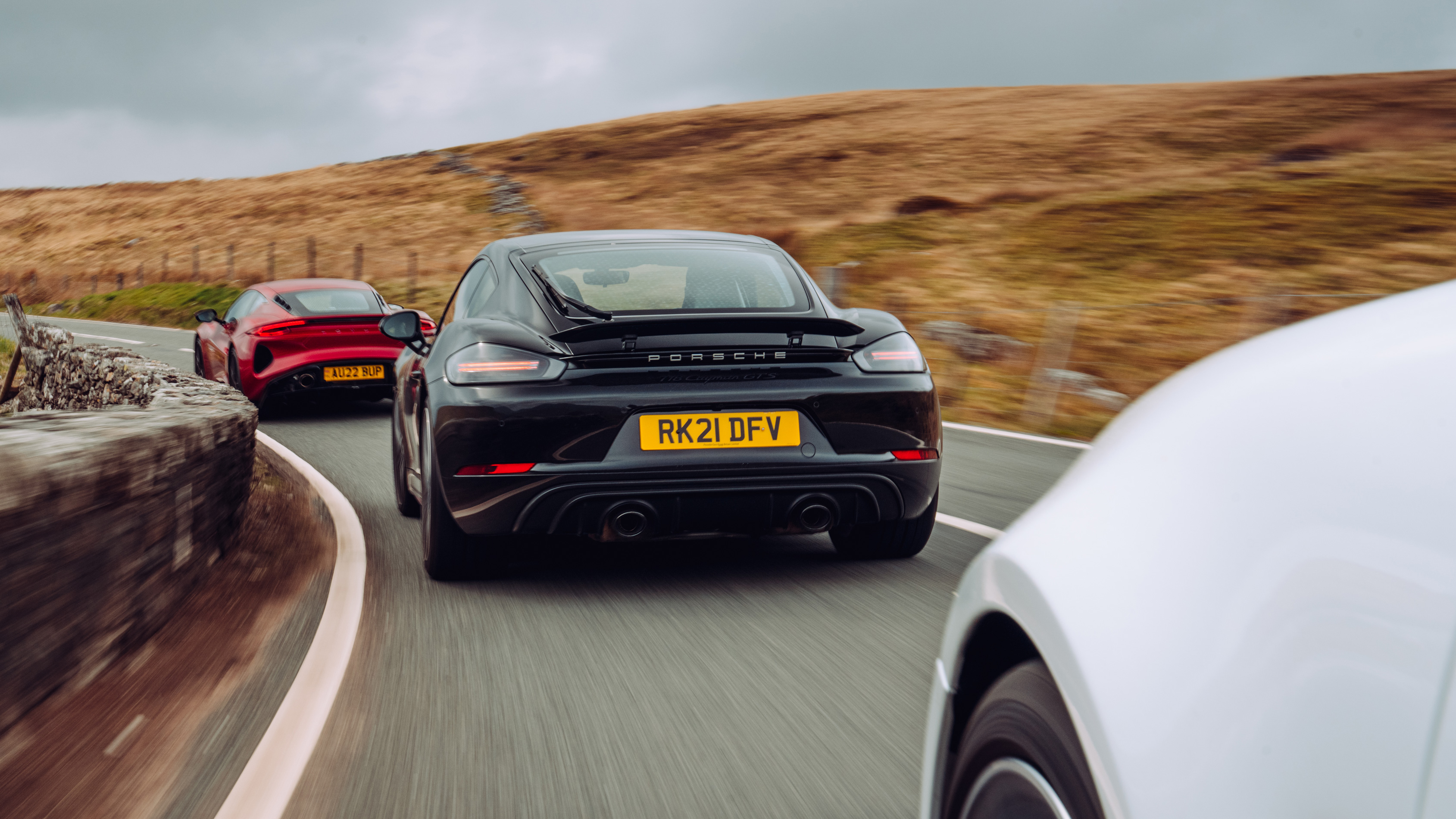 Lotus Emira vs Porsche Cayman vs Alpine A110 cornering