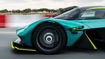 Aston Martin Valkyrie on road 