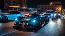 Aston Martin Valkyrie on road 