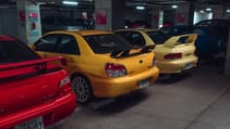 Meet the man whose 50-car collection of old Subarus is stored in an underground car park in Japan