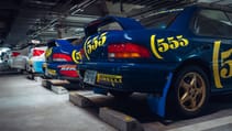 Meet the man whose 50-car collection of old Subarus is stored in an underground car park in Japan