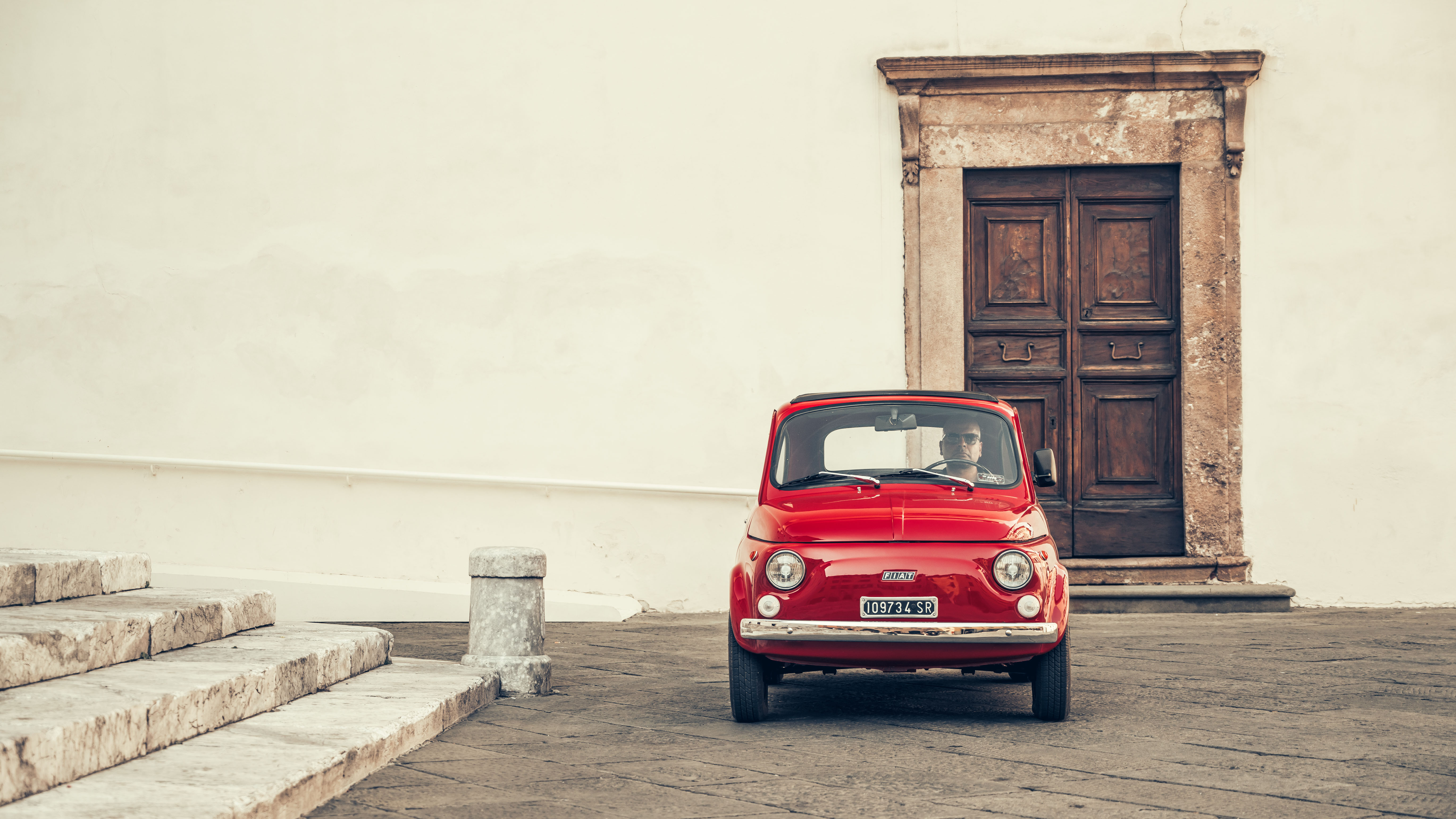 Fiat 500 in Lucca Top Gear