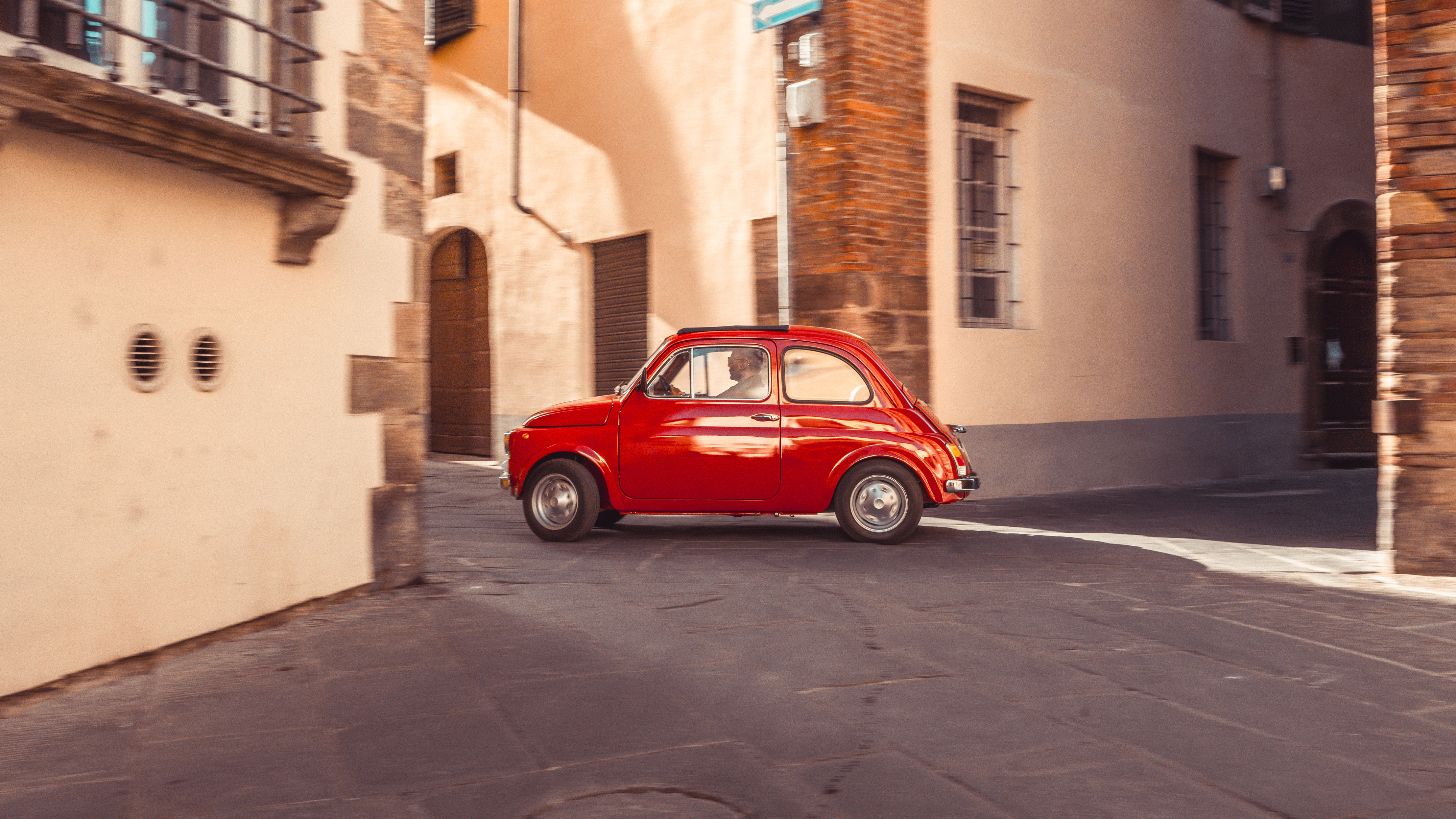 Fiat 500 in Lucca Top Gear