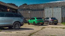 TG's mid-size SUV test: Range Rover Velar vs Porsche Macan GTS vs Maserati Grecale Modena