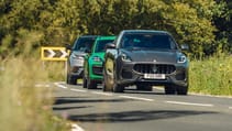 TG's mid-size SUV test: Range Rover Velar vs Porsche Macan GTS vs Maserati Grecale Modena