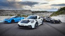 Air fryers: Alpine A110R vs Porsche 911 GT3 RS vs Ariel Atom 4R