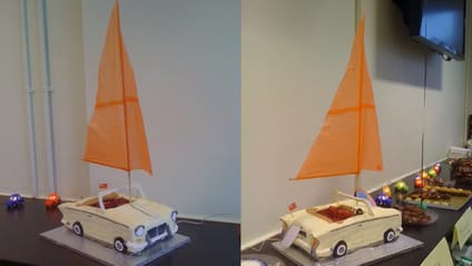 Triumph Herald boat cake