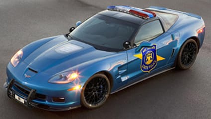 US police Chevrolet Corvette