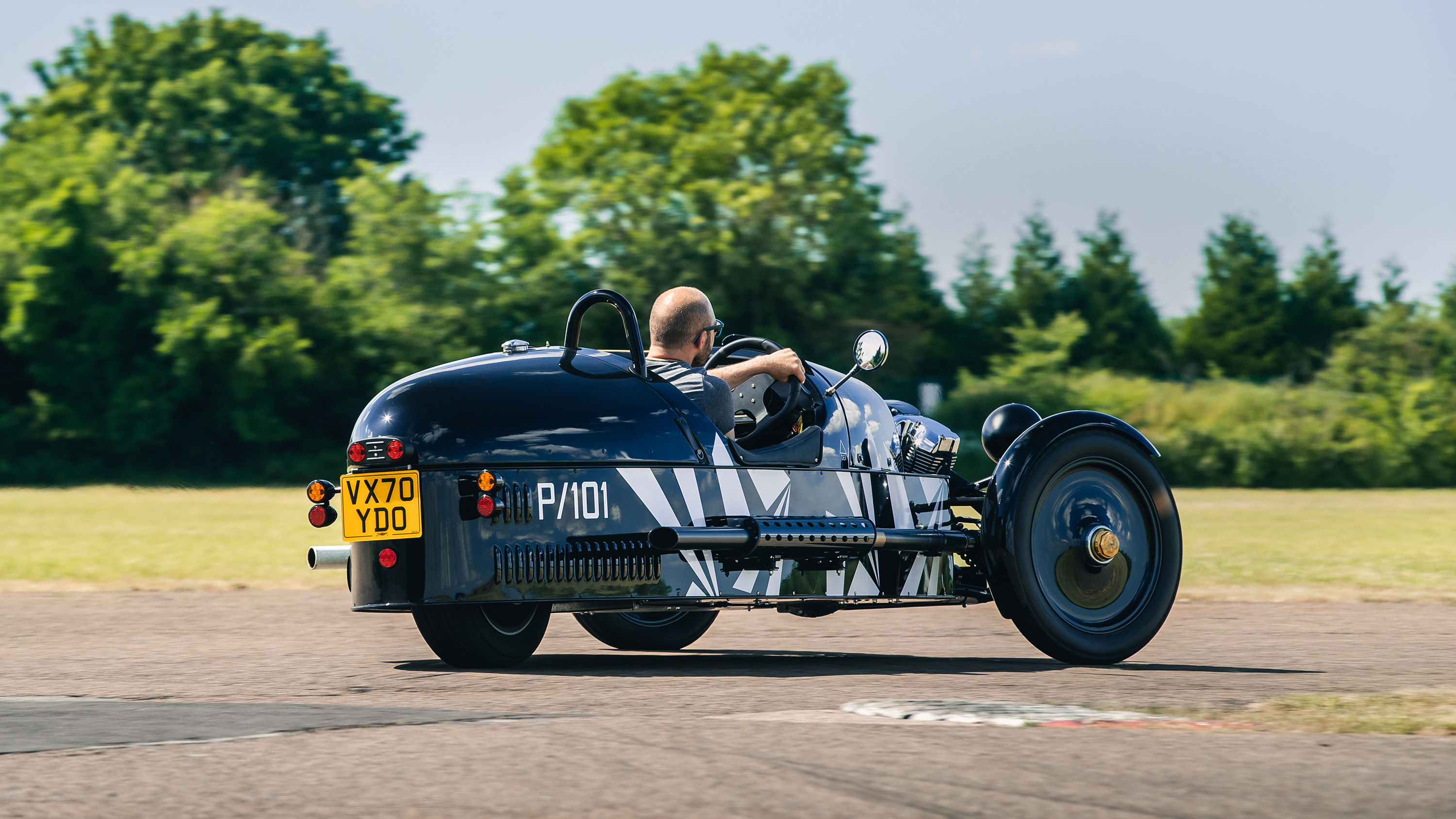 2021 Morgan 3 Wheeler on track