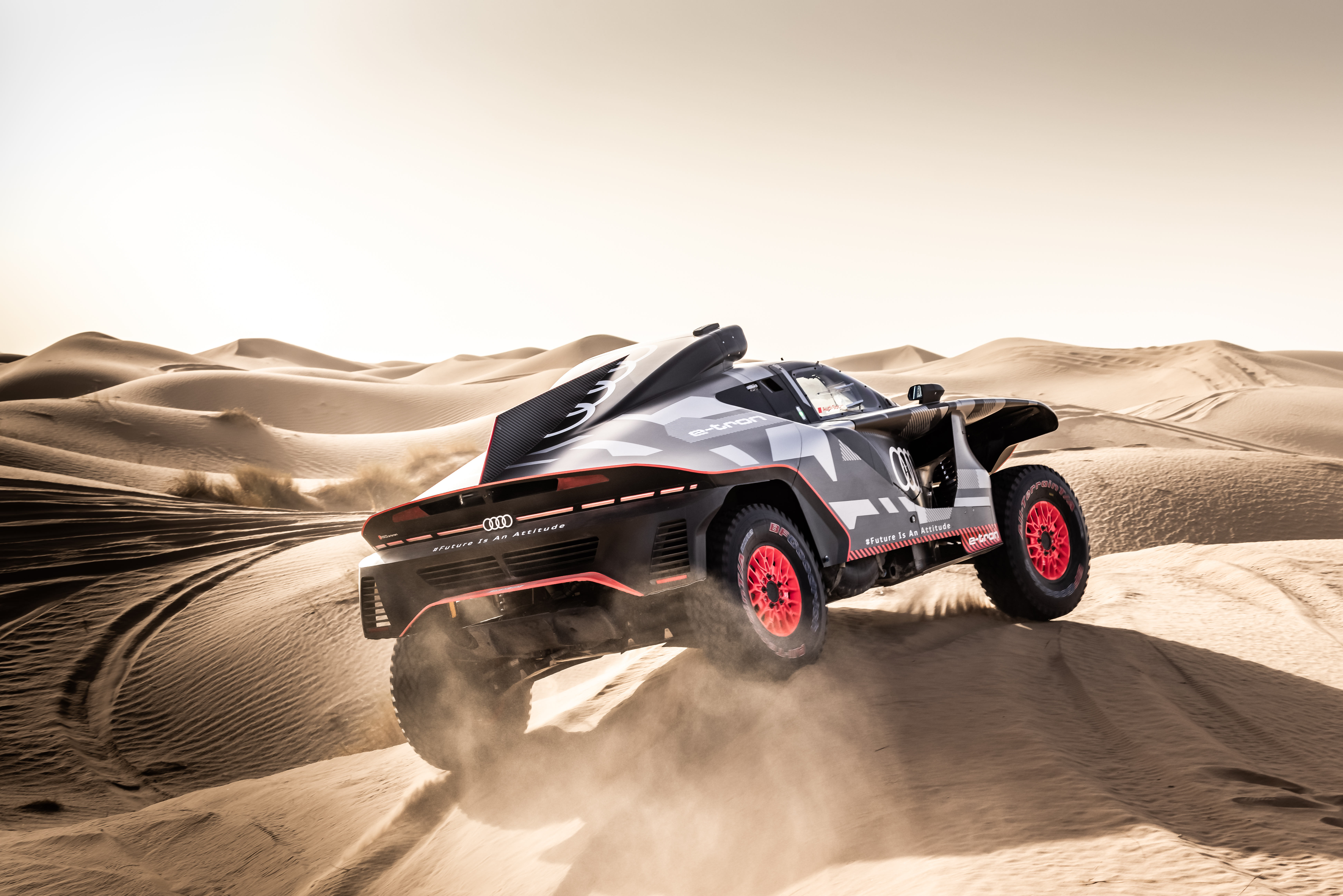 The Audi RS Q e-tron will race in the Dakar Rally