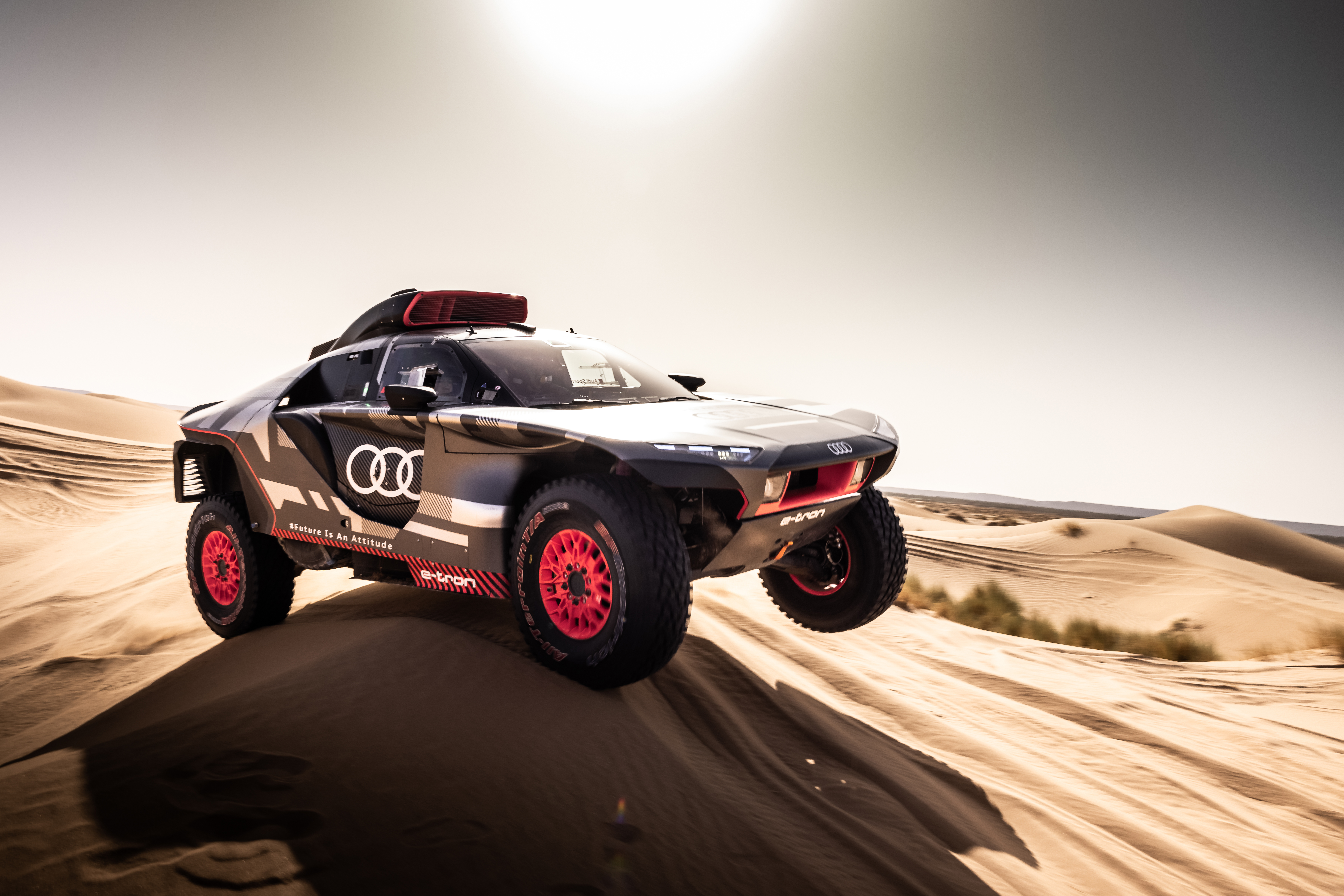 The Audi RS Q e-tron will race in the Dakar Rally