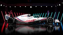 Haas F1 car 2022 profile