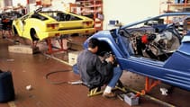 Lamborghini Countach archive assembly line