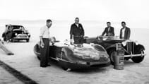 Gardner with MG at Bonneville 1951