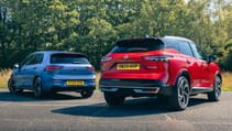 VW Golf R-Line vs Nissan Qashqai Tekna+