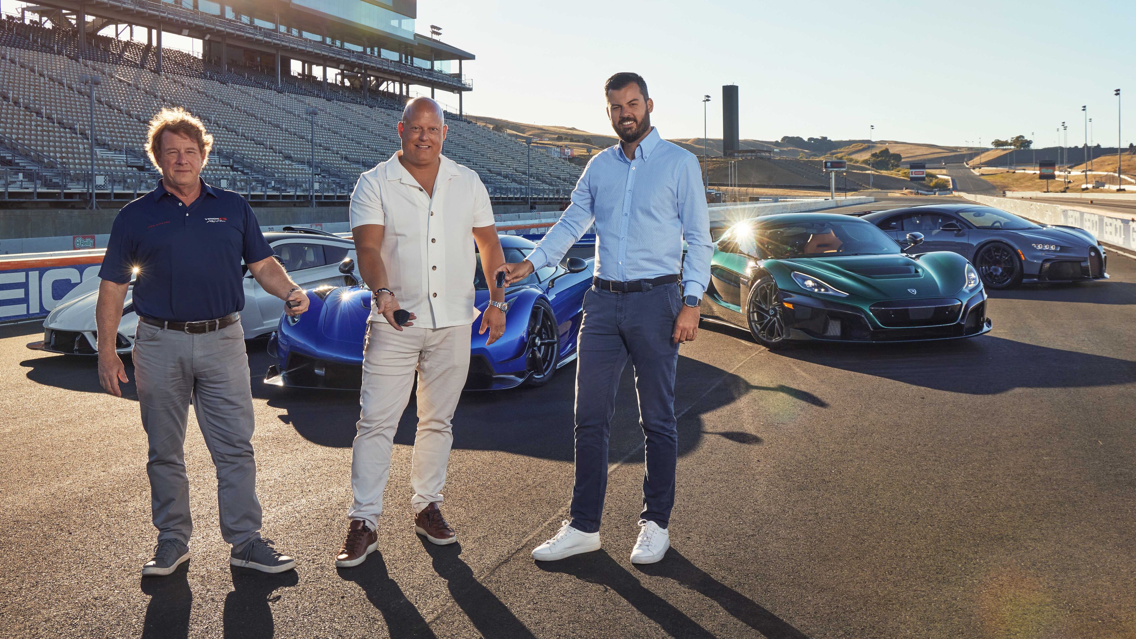 Christian von Koenigsegg, Mate Rimac, John Hennessey