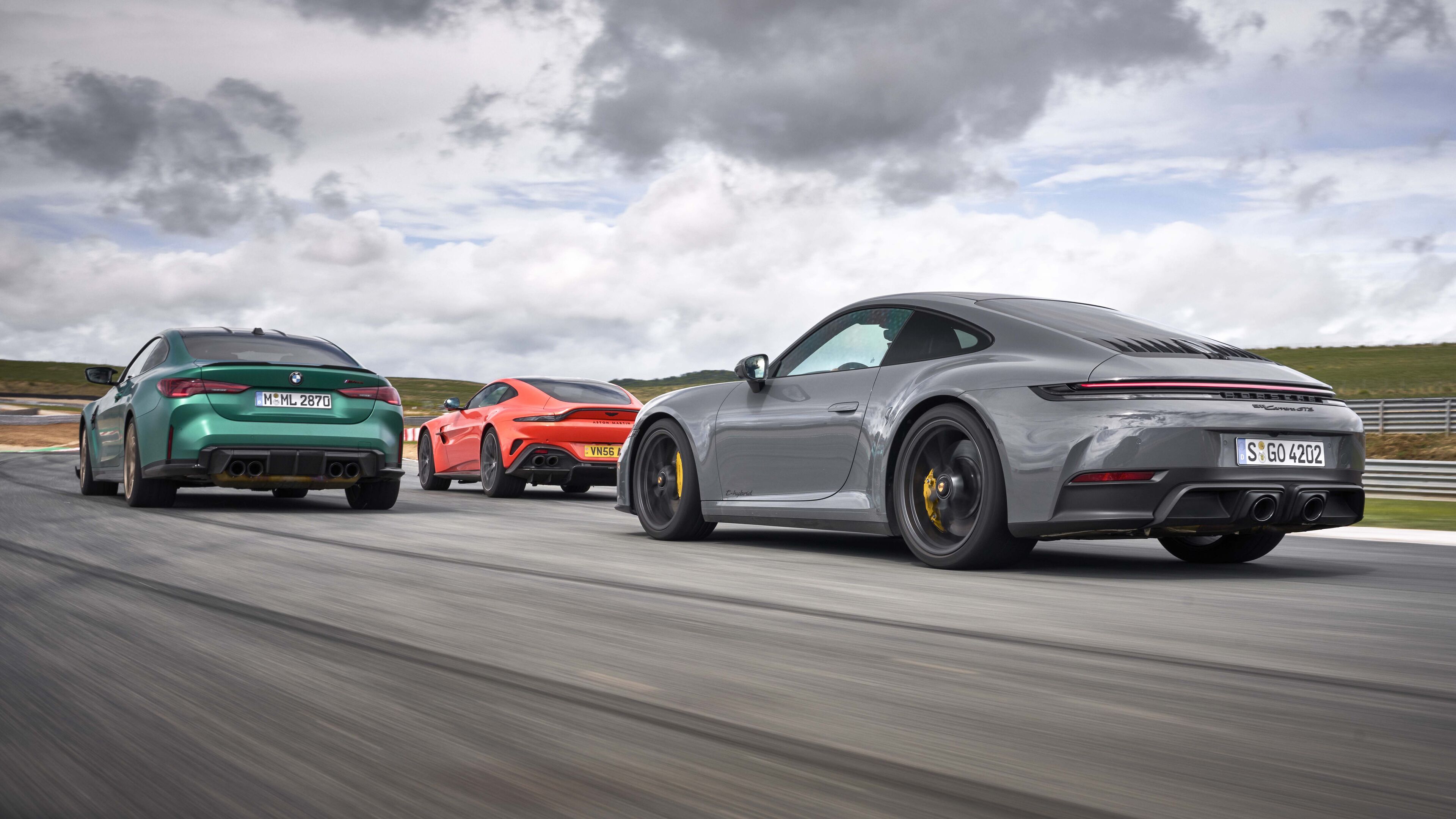 Aston Martin Vantage, Porsche 911 GTS, BMW M4 CS