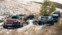 Land Rover Defender 110 P300E, Toyota Land Cruiser First Edition, Mercedes Benz G500, Ineos Grenadier Trialmaster