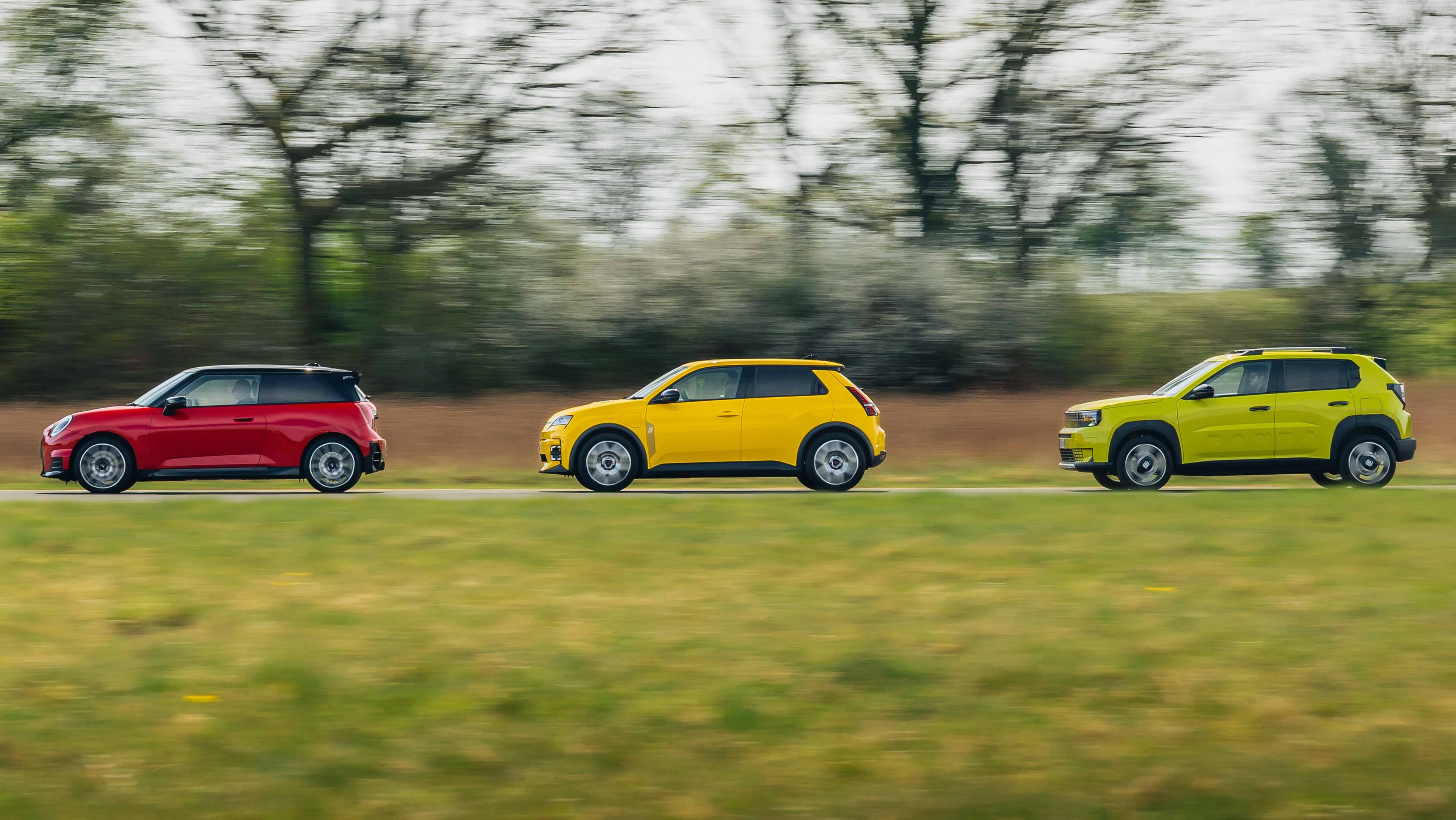 Fiat Panda, Renault 5, Mini Cooper E