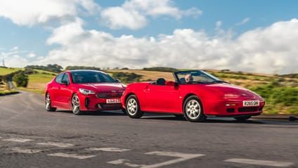 Kia Elan and Kia Stinger GT cornering