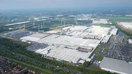 Aerial view of Nissan Sunderland plant in May 2024