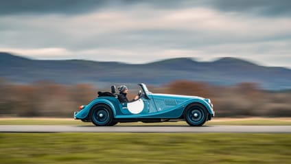 2022 Morgan Plus Four blue side profile