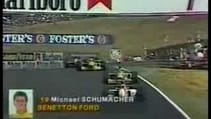 1992-Hungaroring-Michael Schumacher Crash