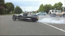 New Morgan 3 Wheeler Performance (Burnout!)