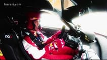 Vettel in the Ferrari FXX K