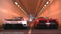 LaFerrari vs Ferrari Enzo INSANE Rev Battle!