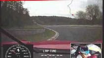 Ferrari 599XX record al Nurburgring on board