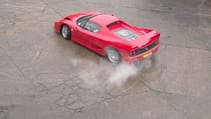 Ferrari F50 in motion - High speed camera