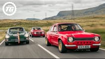 Alfaholics GTA-R vs MST Escort MKI vs Porsche 912c By Kamm: The Restogods | Top Gear