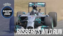 F1 World Champion Rosberg's donut show at FOS