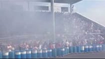 Ralph Gilles burnout with the 707hp Dodge Challenger SRT Hellcat at the Carlisle Chrysler Nationals!