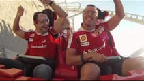 Felipe Massa And Fernando Alonso Ride World's Fastest Roller Coaster