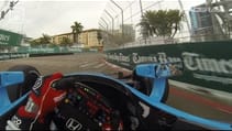 RACER Simon Pagenaud IndyCar St Pete Visor Cam 2014