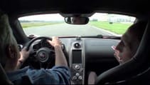 LENO GETS MCLAREN DRIVING LESSON