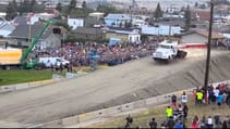 World record semi truck jump!